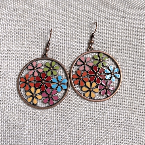 Jewelry - Flower Drop Earrings